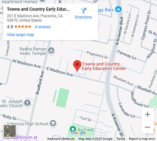 Towne and County Early Education Center map