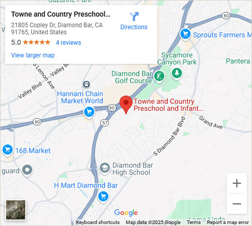 Towne and County Early Education Center map