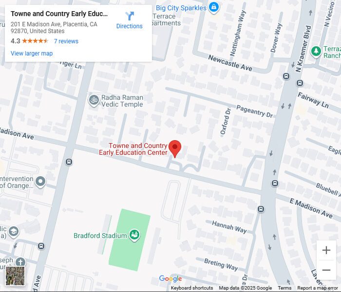 Towne and County Early Education Center map
